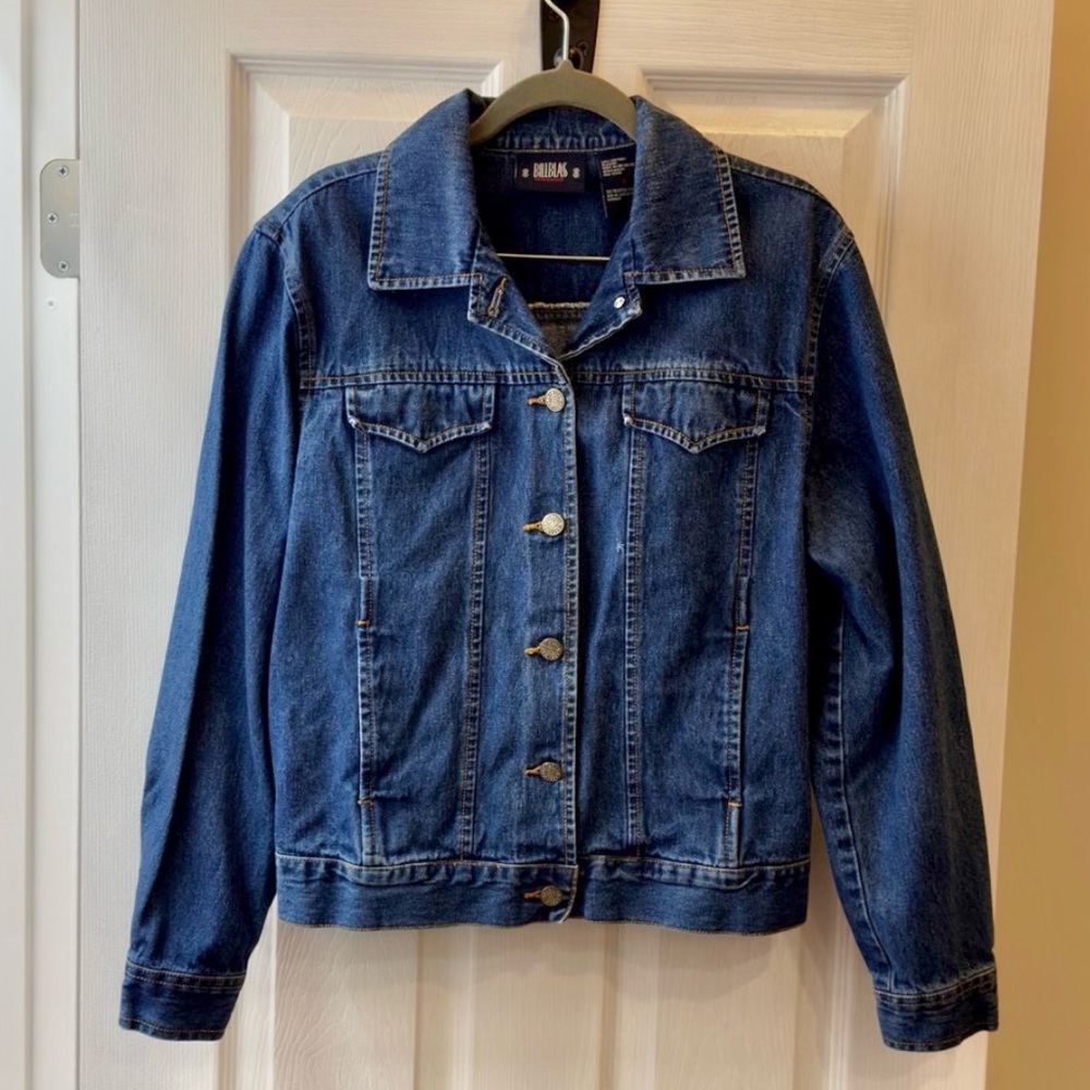 Vintage Denim Jacket Small Bill Blass Designer jean jacket